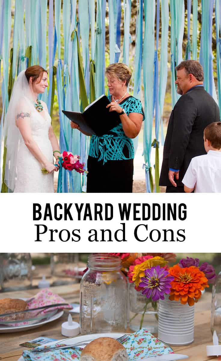 Alaskan lifestyle blogger, Kiss My Tulle, discusses backyard wedding pros and cons. Here's a list of backyard wedding pros and cons to help you make your backyard-or-not decision. Find out more!