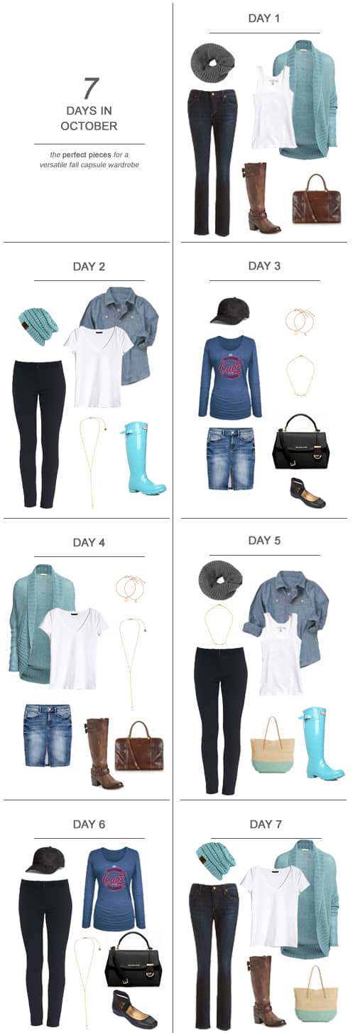 7 Days in October : The Perfect Pieces for a Versatile Fall Capsule Wardrobe