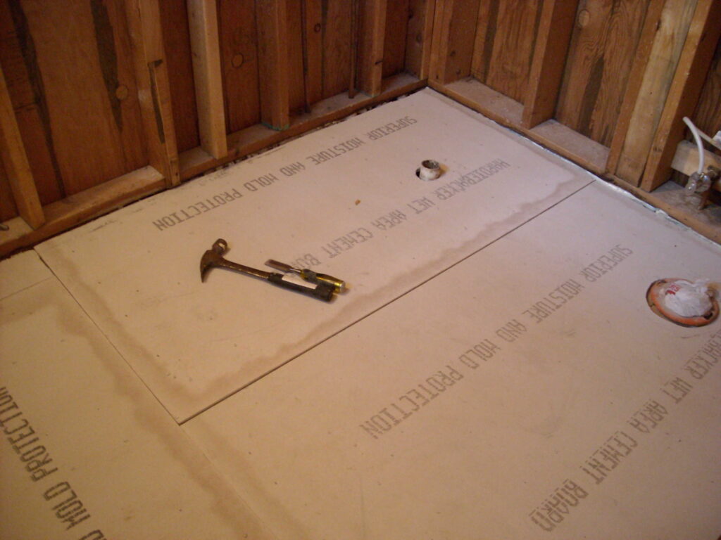 Master Bathroom: Floors Joists and SubFloor and Ceilings... Oh My!