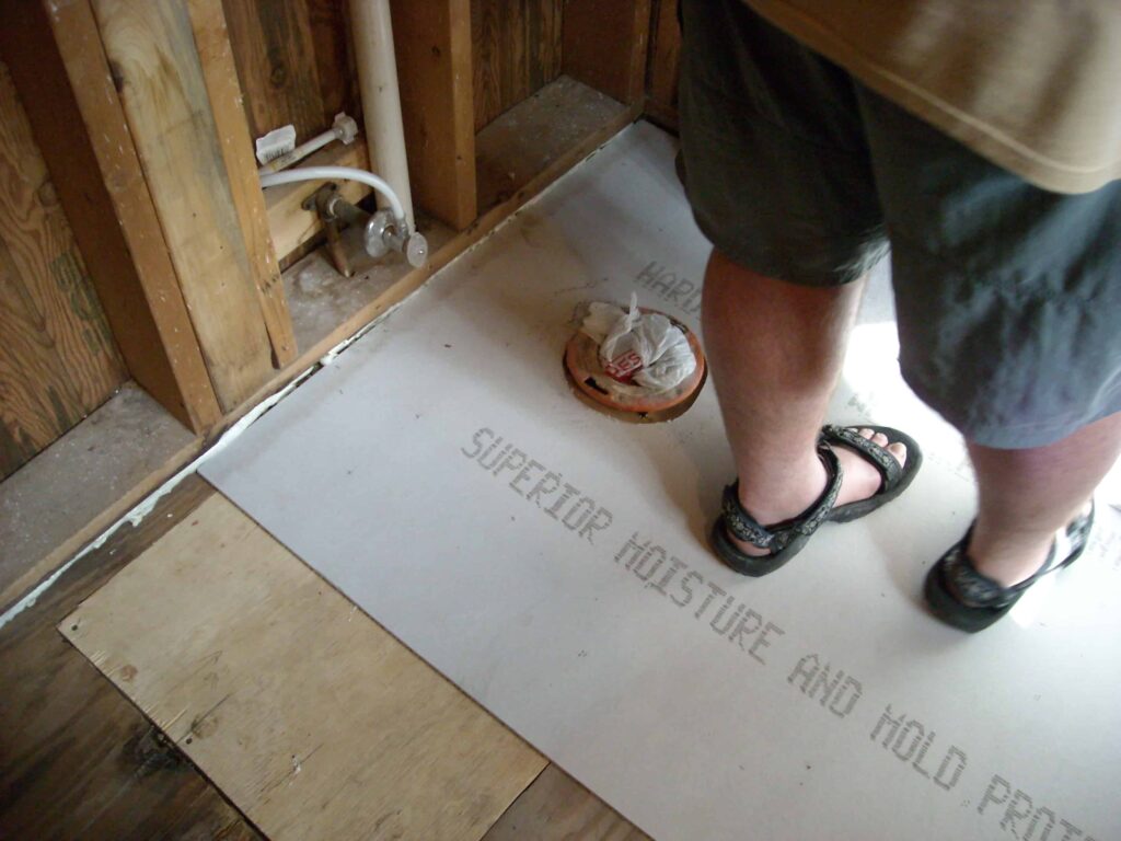 Master Bathroom: Floors Joists and SubFloor and Ceilings... Oh My!