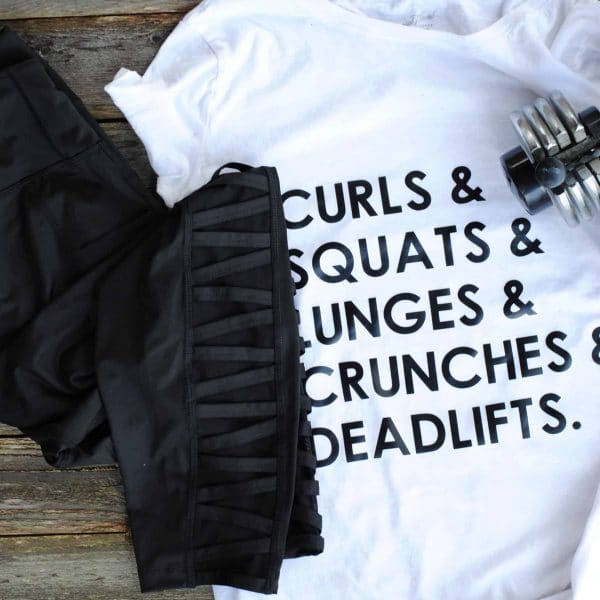 DIY: Fun Fitness T-Shirt featuring Cricut