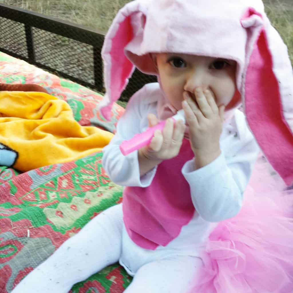 Melanie's 2014 Halloween Costume #Halloween #kidscostume #bunny