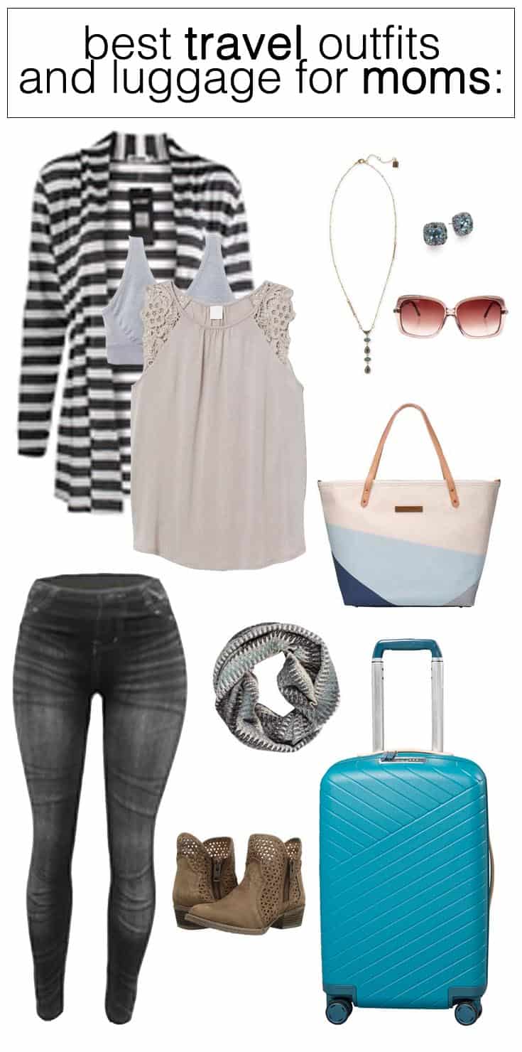 Texas Mom Blogger, Kiss My Tulle, points you in the direction of the best travel outfits and luggage for moms.