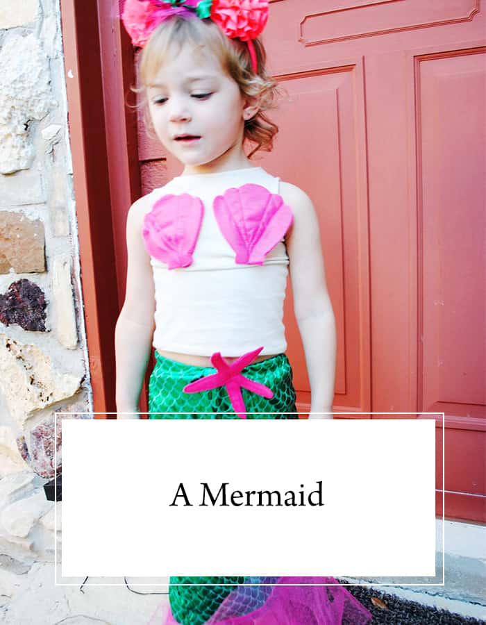 Texas Mom Blogger, Kiss My Tulle, shares Melanie and Finn's 2016 Halloween costumes: a mermaid and Baby Groot from Marvel's "Guardians of the Galaxy"!