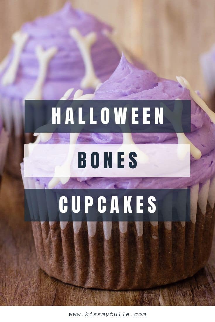 Alaskan lifestyle blogger, Cris Stone, shares some adorable purple Halloween bones cupcakes perfect for a class Halloween party, to share at work, or just for fun at home. Find out more!