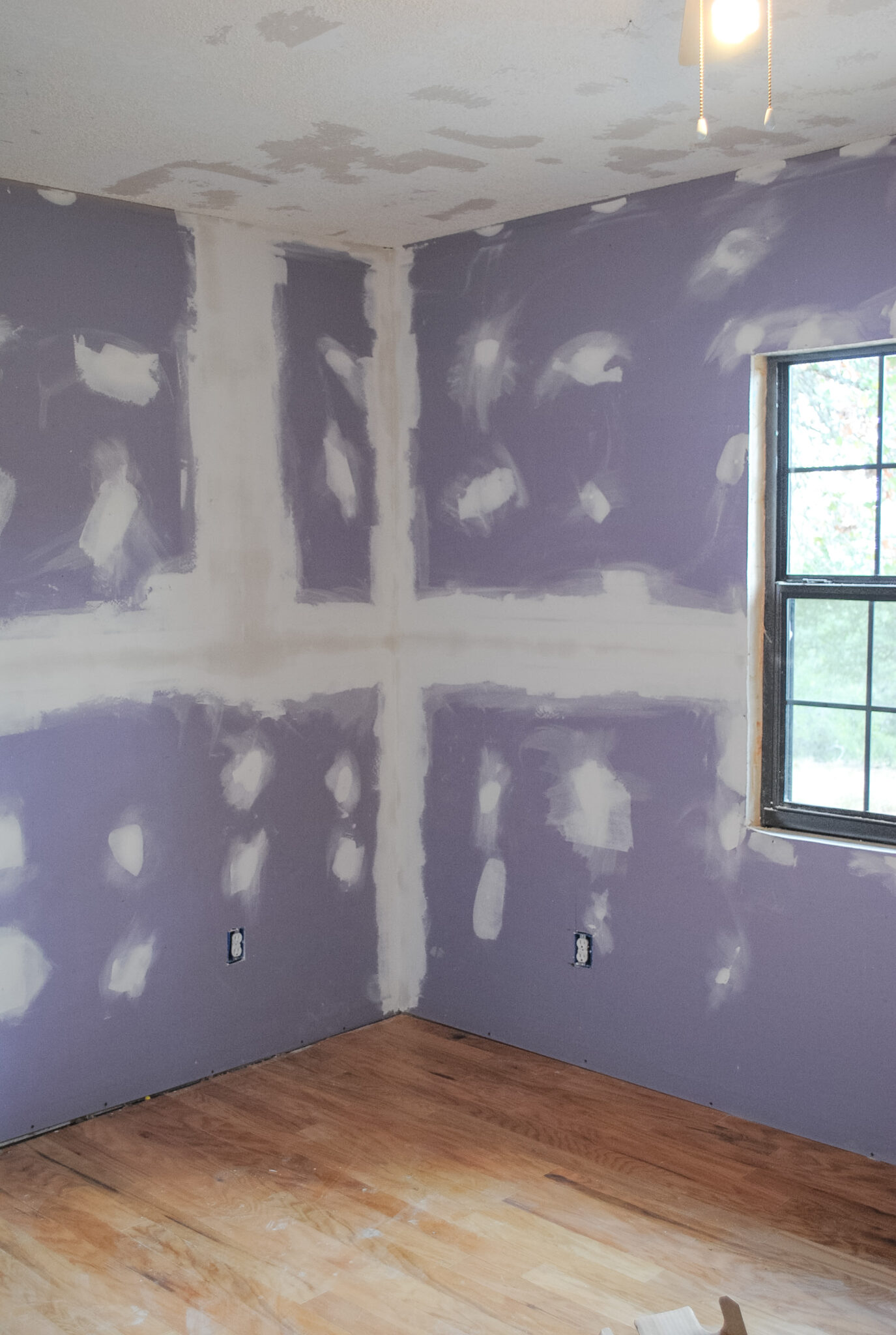 Installing PURPLE XP Drywall Kiss My Tulle