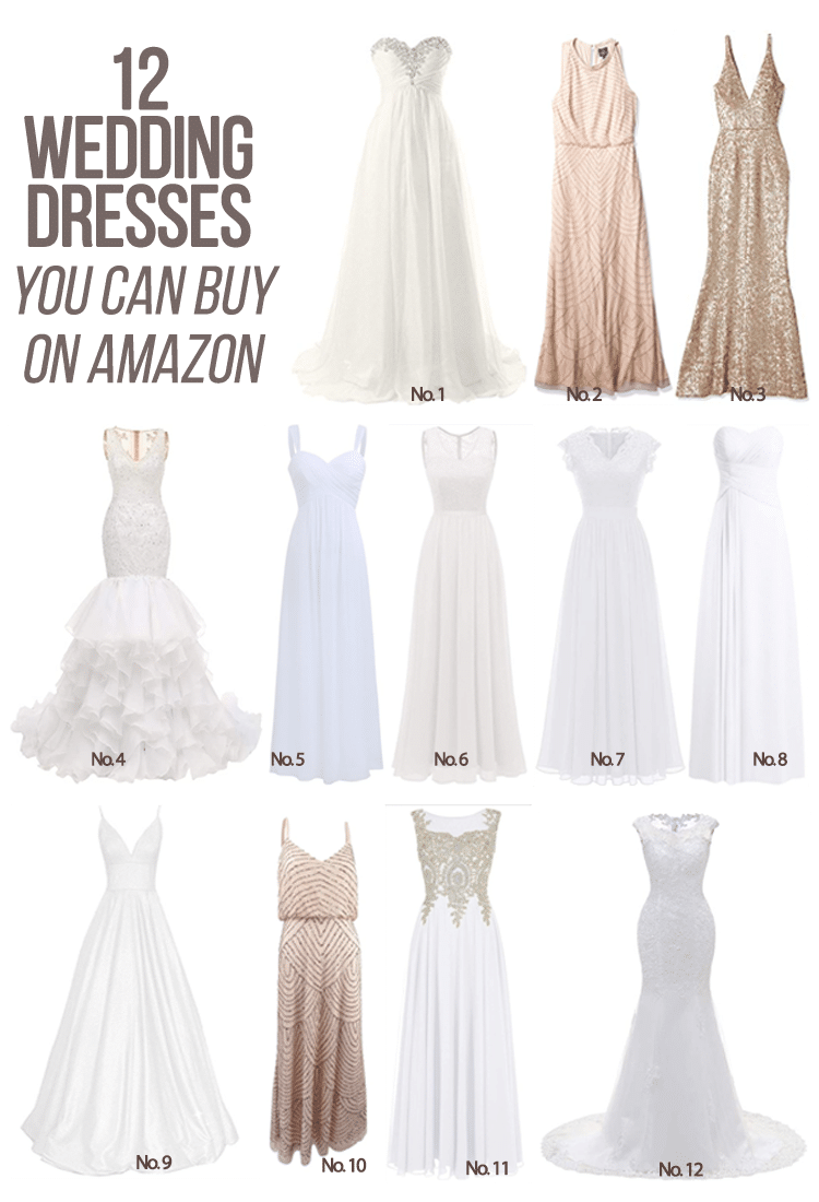 Don't suffer from FOMO! Here's 12 Gorgeous Wedding Dresses That You Can Buy On Amazon (Yes THAT Amazon)