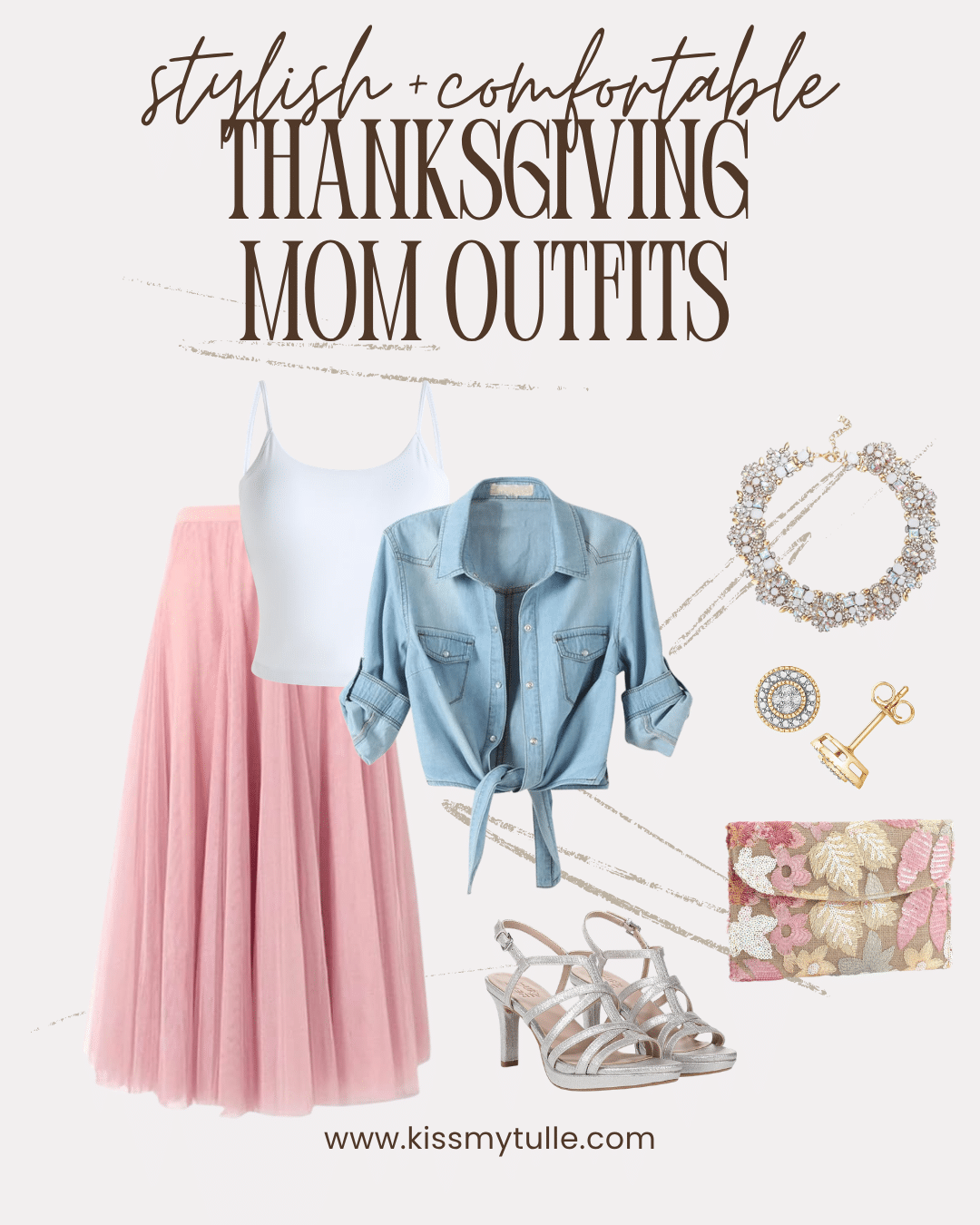 Elevate your holiday spirit with trendy and comfortable Thanksgiving mom outfits that are perfect for cooking and hosting Thanksgiving dinner.